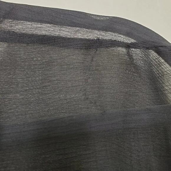 Bobeau Tie Dye Cover Up Tunic Top Women Size M Black Beige Turquoise Boho Sheer - Picture 6 of 6